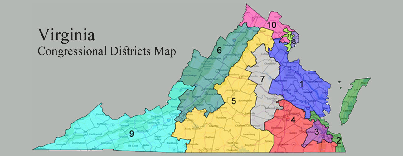 VIRGINIA CONGRESSIONAL DISTRICTS MAP
